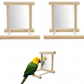 Parrot Bird Mirror Stoy Stojan Na Ostrieže