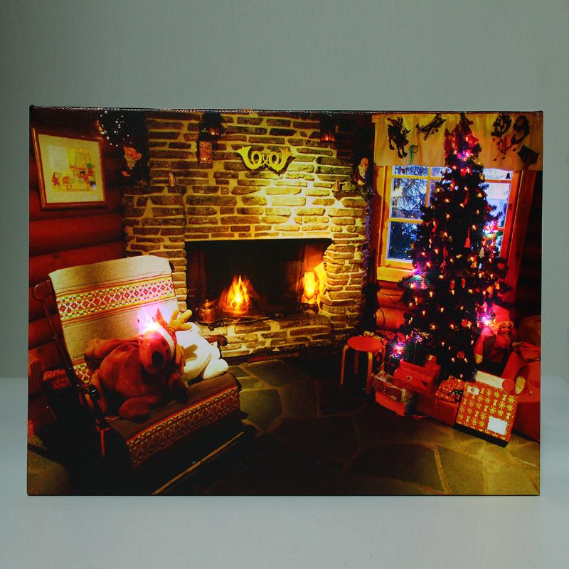 40 X 30 cm Ovládaný Led Domáci Vianočný Stromček Obraz Na Plátne Nástenné Umenie