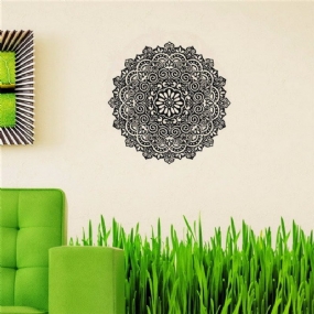 59x59cm Odnímateľné Samolepky Na Stenu Mandala Flower Vinylové Na So Vzorom Mandaly Z Pvc