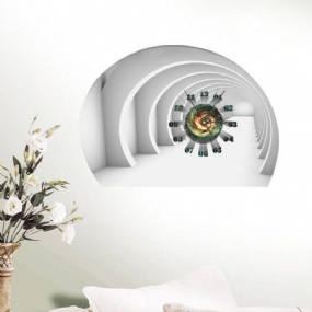 Diy Decal Hodiny Tunnel 3d Nálepky Na Stenu 3d Art Nástenné Home Decor