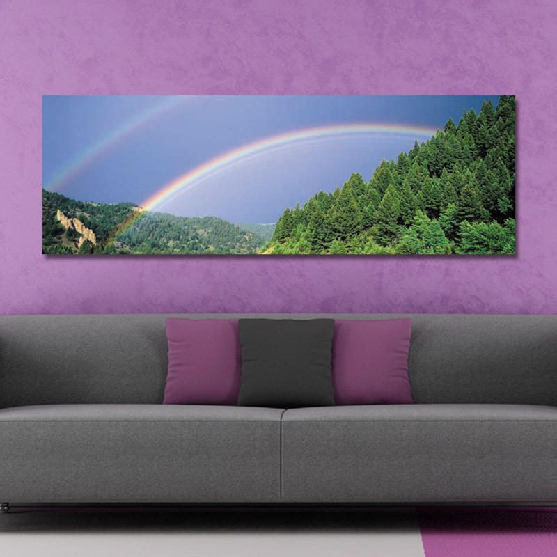 Dyc 10429 Jednosprejové Olejomaľby Fotografia Rainbow Wall Art Pre Domácu Dekoráciu