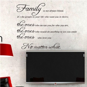 Family Quote Nálepka Na Stenu Odnímateľná Nástenná Maľba Urob Si Sám Obývacia Izba Art Home Decor