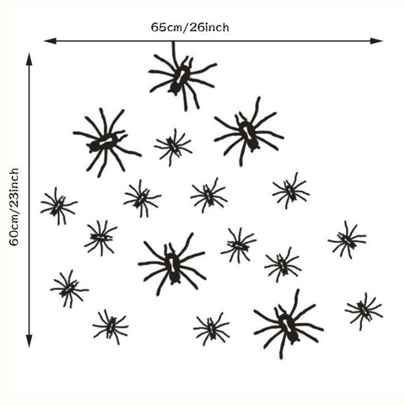 Kst-5 Halloween Pvc Samolepky Na Stenu Nálepky Na Dekorácia Do Obývacej Izby Spider
