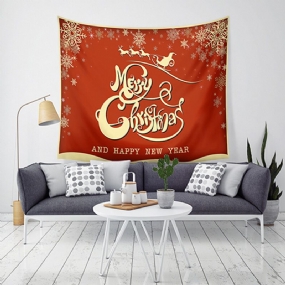 Lwg7 Vianočný Gobelín Santa Tlač Nástenný Závesný Umelecké Vianočné Dekorácie Pre Domáce