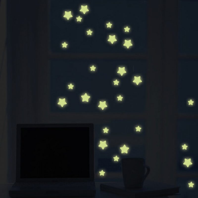 Miico Creative Stars Luminous Tape Stickers Všetky Nálepky Na Dekoráciu Dverí Na Okná