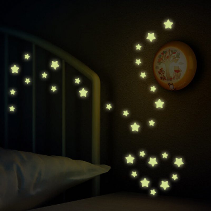 Miico Creative Stars Luminous Tape Stickers Všetky Nálepky Na Dekoráciu Dverí Na Okná