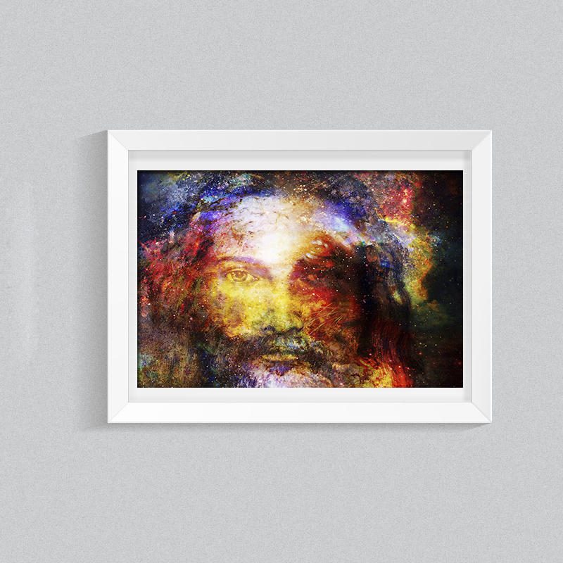 Miico Ručne Maľované Olejomaľby Jesus Portrait Wall Art Pre Domácu Dekoráciu