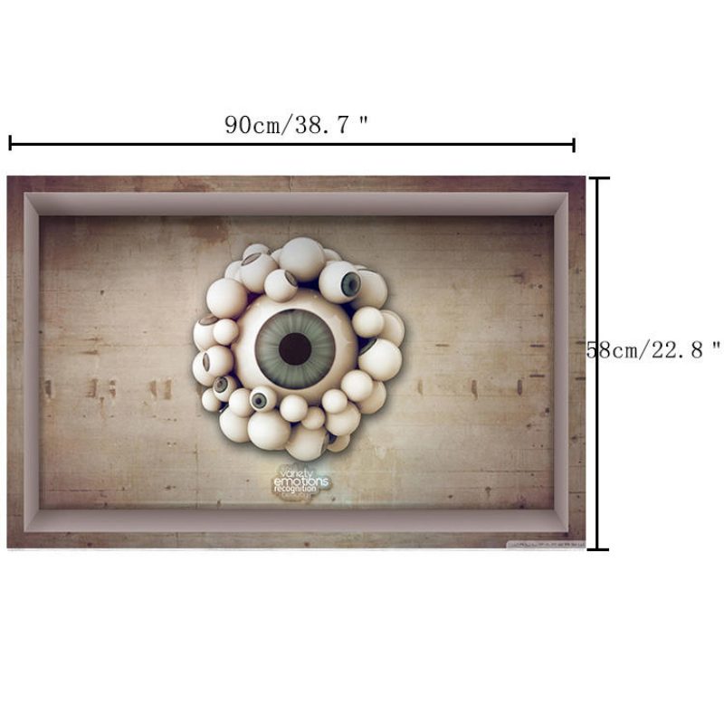 Pag 3d Kúpeľňový Protišmykový Vzor Očnej Gule Nálepka Na Podlahu Vodotesná A Umývateľná Výzdoba Sprchy