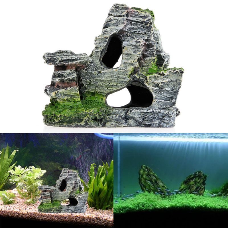 Dekorácia Akvária Rockery Mountain View Rock Fish Tank