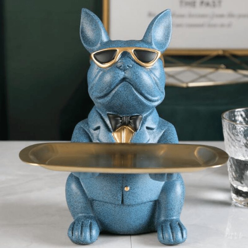 Bulldog Statue Table Home Decor Piggy Bank