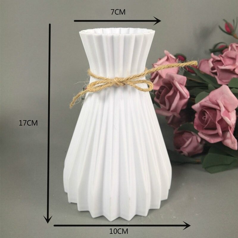 Dekorácia Na Kvetinovú Vázu Home Plastová Váza Imitácia Keramiky