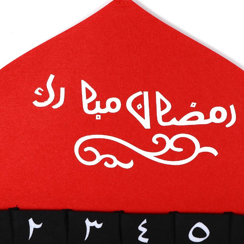 Detský Arabský Mdf Ramadánový Adventný Kalendár 30 Vreciek Eid Mubarak Diy House Decor