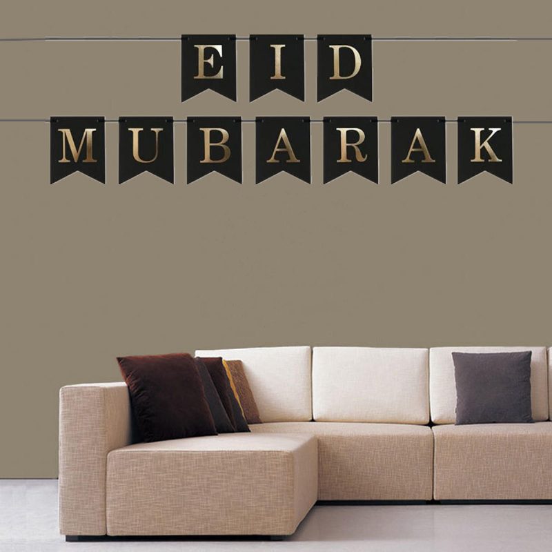 Eid Mubarak Ramadán Kareem Islam Vlajka Strnad Dekorácie Bannerov Na Domácej Párty