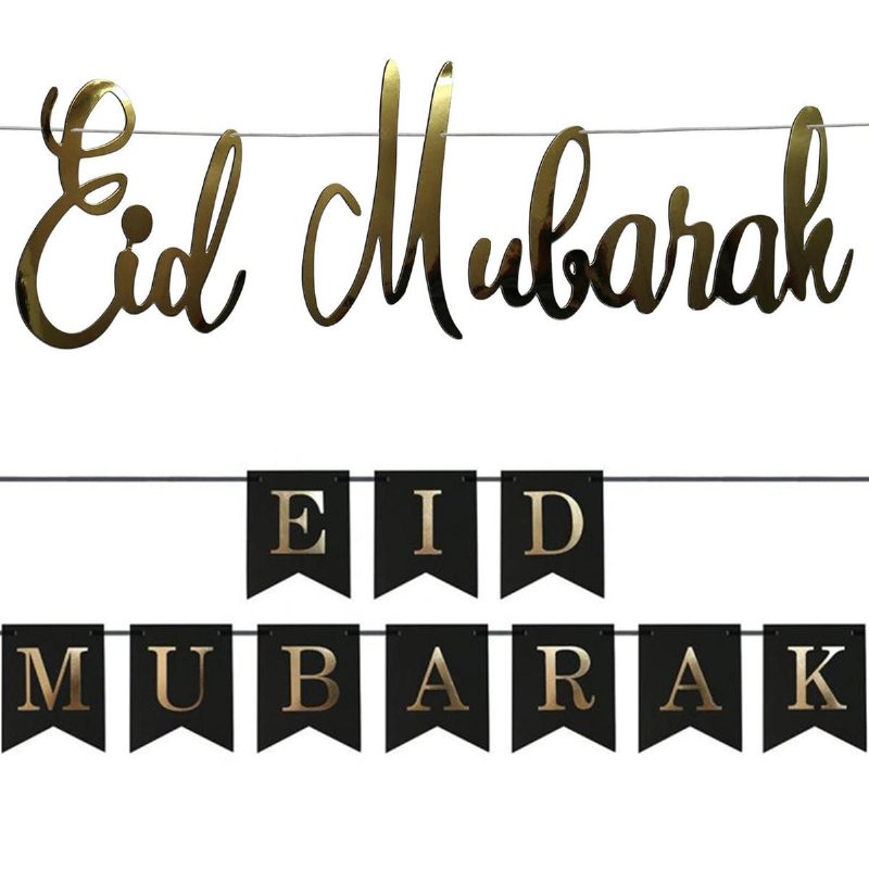 Eid Mubarak Ramadán Kareem Islam Vlajka Strnad Dekorácie Bannerov Na Domácej Párty