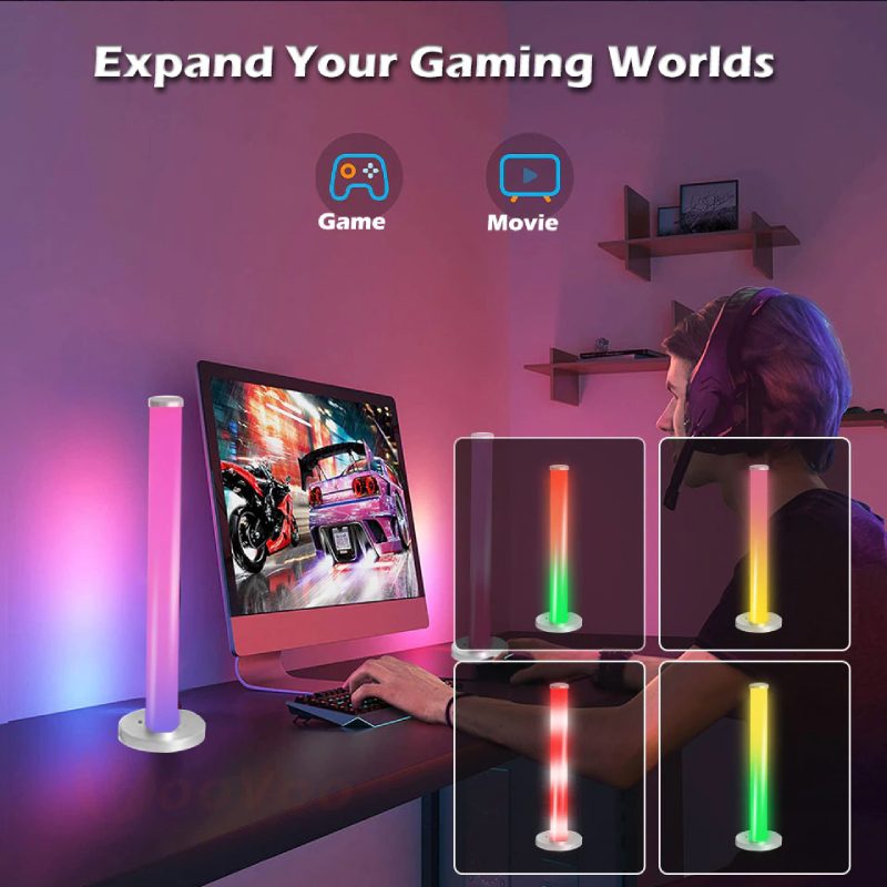 Inteligentné Led Svetlo Rgb S Diaľkovým A Zvukovým Aktivovaním