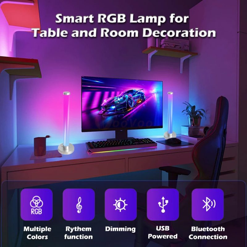 Inteligentné Led Svetlo Rgb S Diaľkovým A Zvukovým Aktivovaním