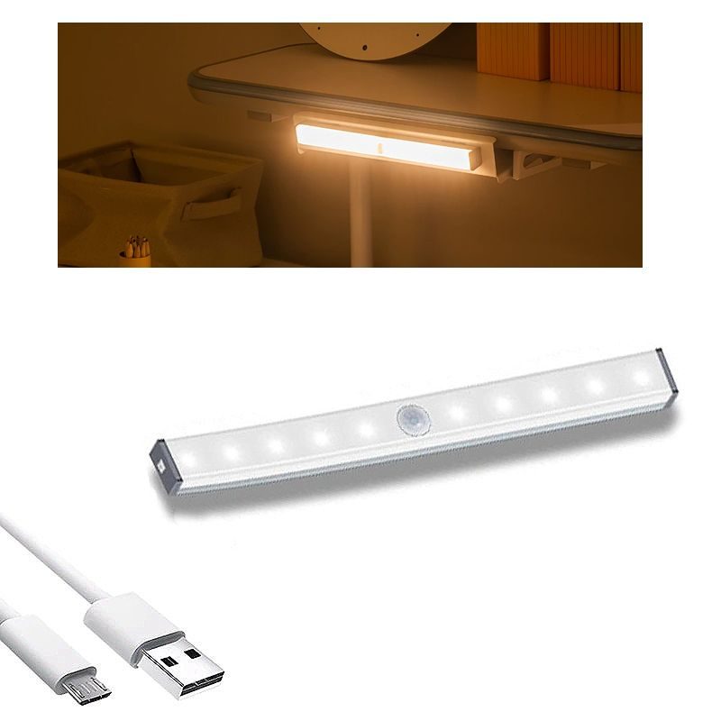 Led Nočné Svetlo Pohybový Senzor Bezdrôtová Usb Nabíjateľná Nočná Lampa