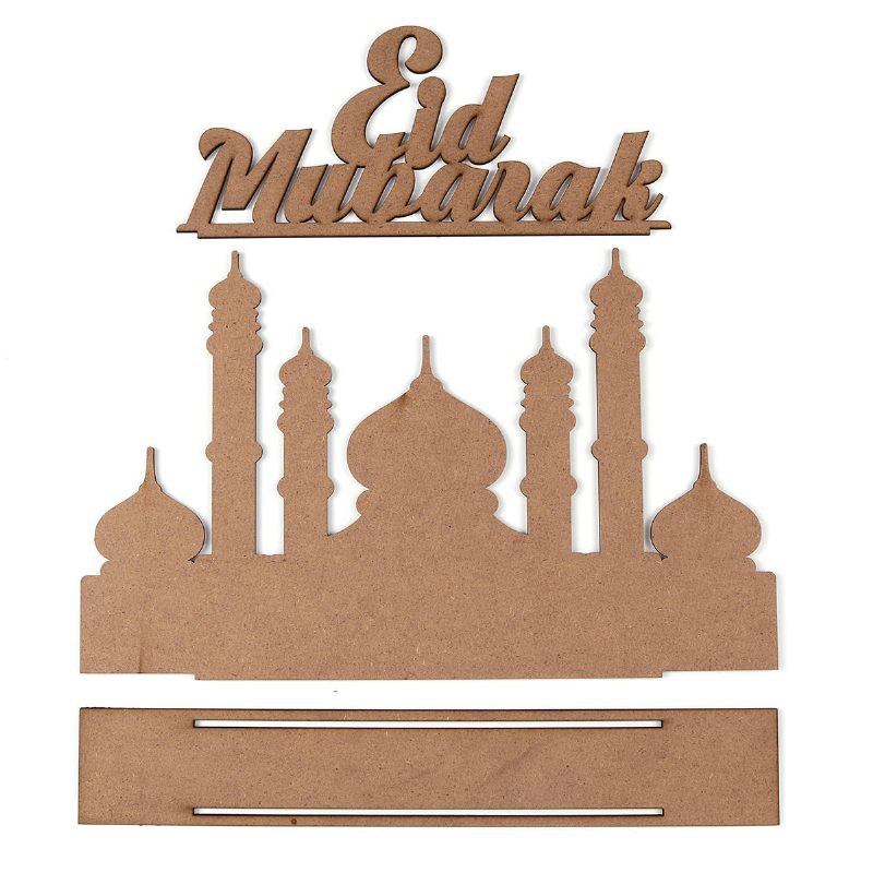 Mdf Eid Ramadan Mubarak Adventný Kalendár Odpočítavanie Diy Stand Home Decorations