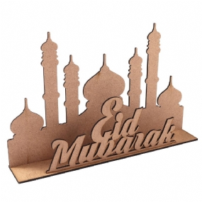 Mdf Eid Ramadan Mubarak Adventný Kalendár Odpočítavanie Diy Stand Home Decorations