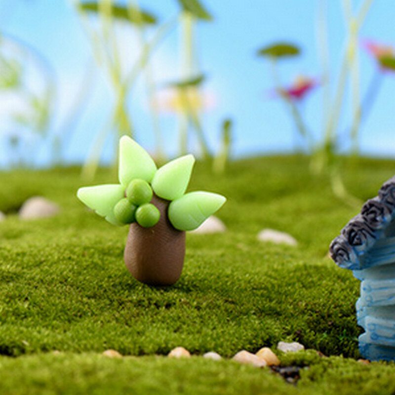 Mini Simulácia Coconut Tree Moss Mikro Krajina Deco Záhrada Kreatívne Ručné Práce