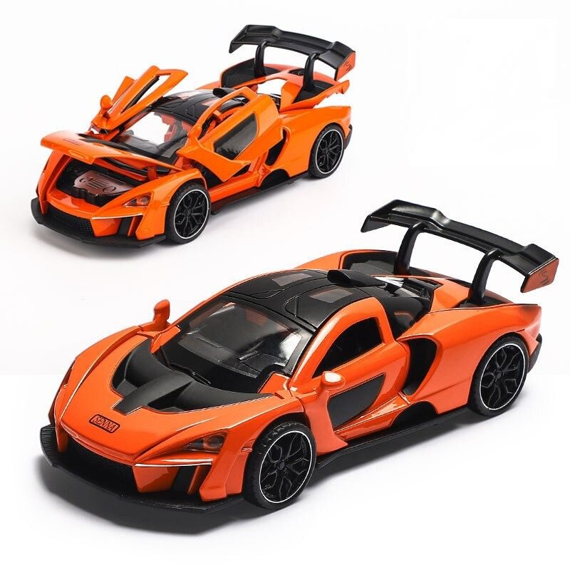 Model Športového Auta Mclaren Senna Alloy So Zvukovou Osvetlenou Hračkou