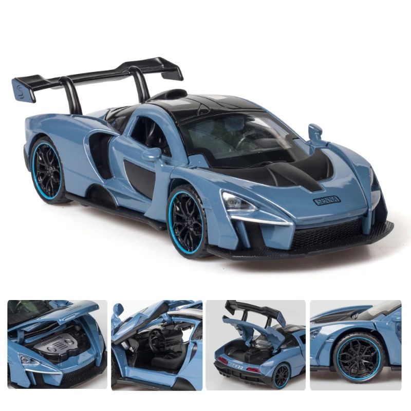 Model Športového Auta Mclaren Senna Alloy So Zvukovou Osvetlenou Hračkou