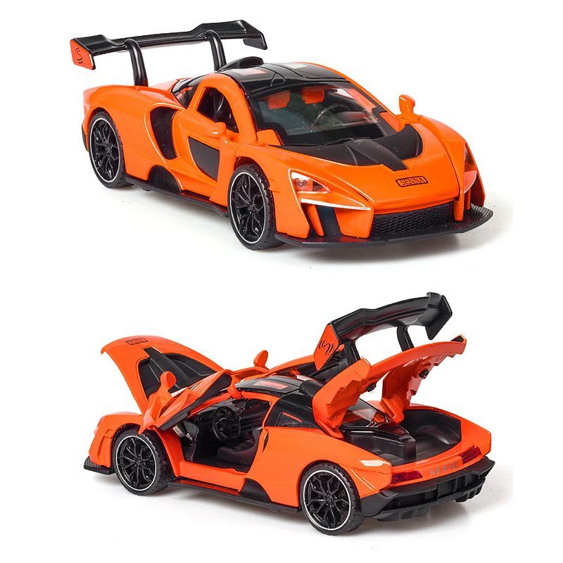 Model Športového Auta Mclaren Senna Alloy So Zvukovou Osvetlenou Hračkou