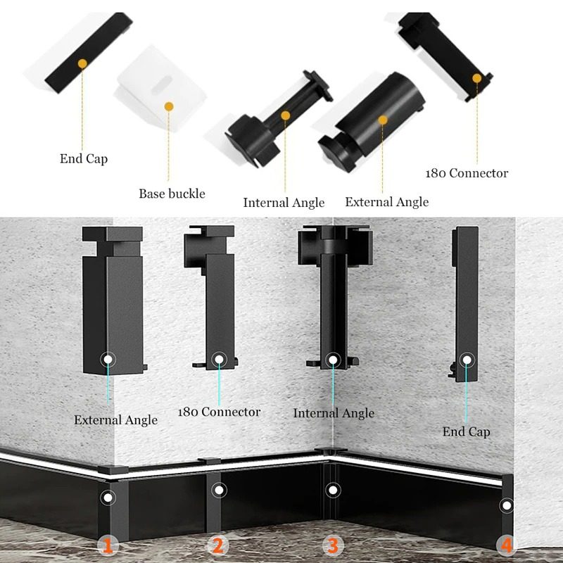 Pásik Led Základná Doska S Hliníkovým Profilom S Podsvietením Hranica Lemovania Steny Kanála Bar Light