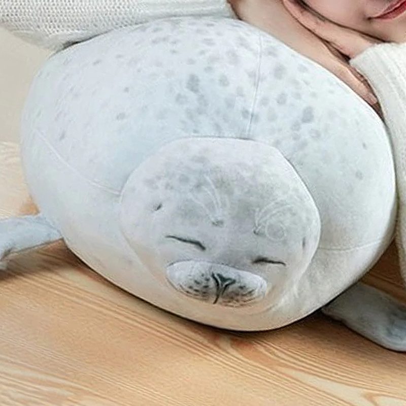 Plyšový Plnený Vankúšik Angry Blob Seal Bucľatá 3d Bábika Sea Lion