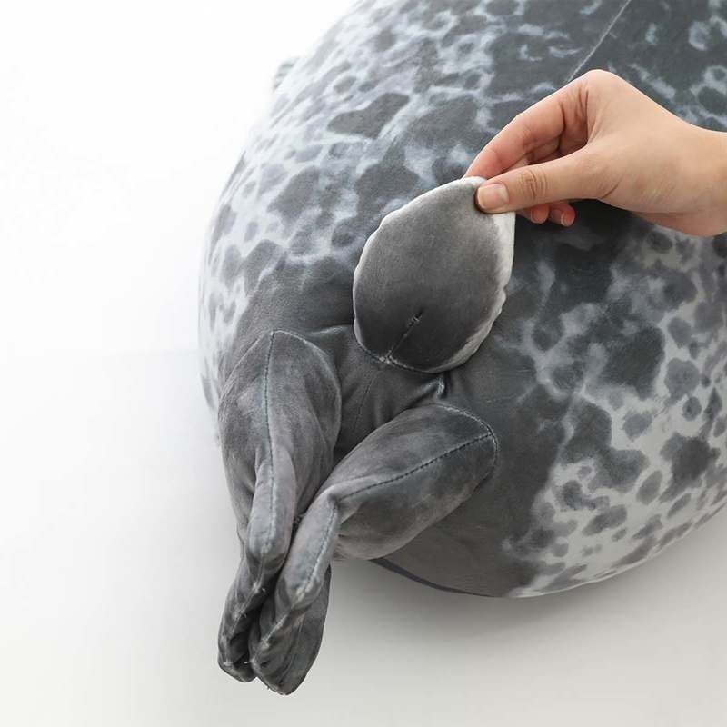 Plyšový Plnený Vankúšik Angry Blob Seal Bucľatá 3d Bábika Sea Lion
