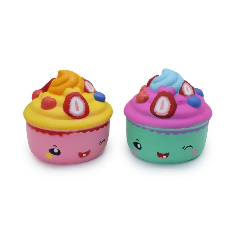 Slow Rebound Pu Squeezetoys Simulácia Cartoon Donut Cake Zmrzliny Tlakové Uvoľnenie Squishy Toys Farba Náhodná