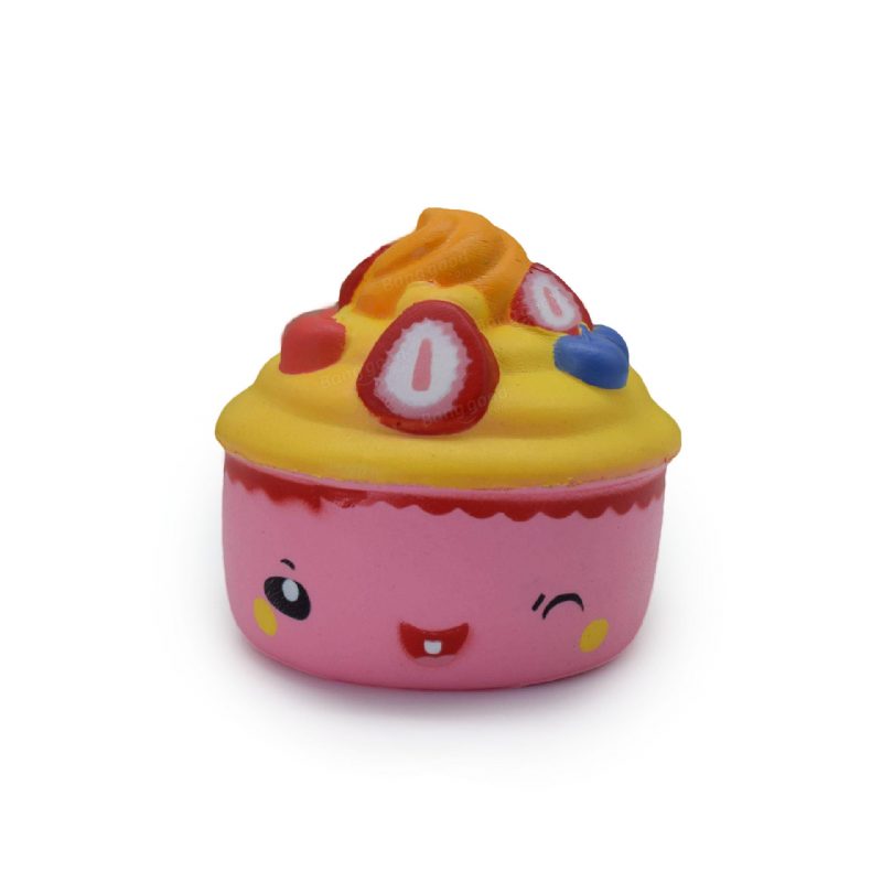 Slow Rebound Pu Squeezetoys Simulácia Cartoon Donut Cake Zmrzliny Tlakové Uvoľnenie Squishy Toys Farba Náhodná