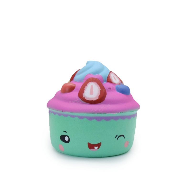 Slow Rebound Pu Squeezetoys Simulácia Cartoon Donut Cake Zmrzliny Tlakové Uvoľnenie Squishy Toys Farba Náhodná