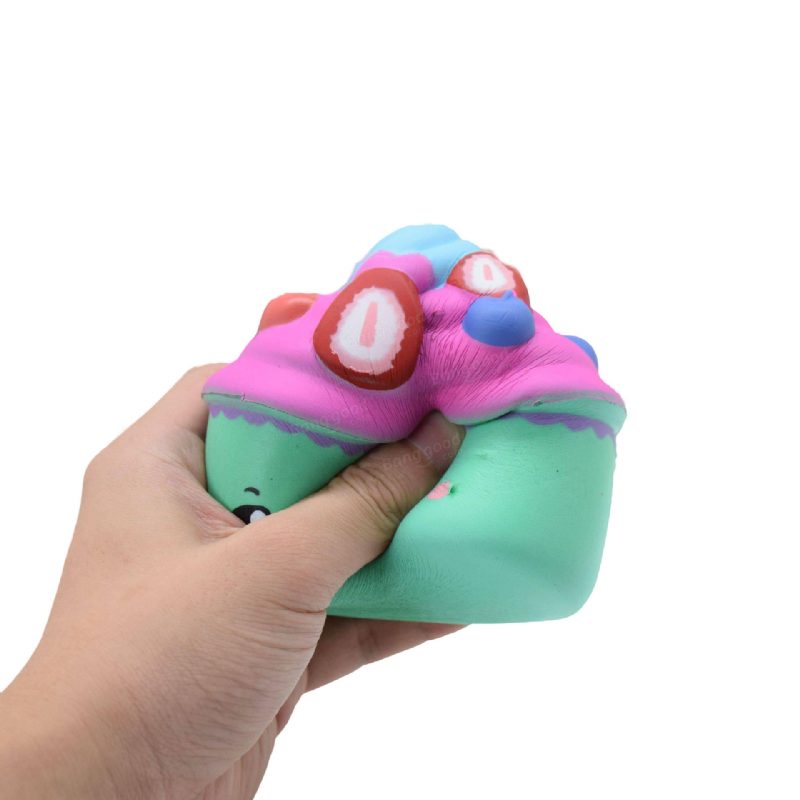 Slow Rebound Pu Squeezetoys Simulácia Cartoon Donut Cake Zmrzliny Tlakové Uvoľnenie Squishy Toys Farba Náhodná