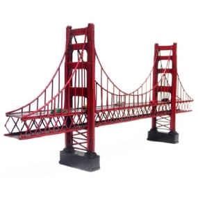 Starožitný Klasický Most Golden Gate V San Franciscu Model Retro Vintage