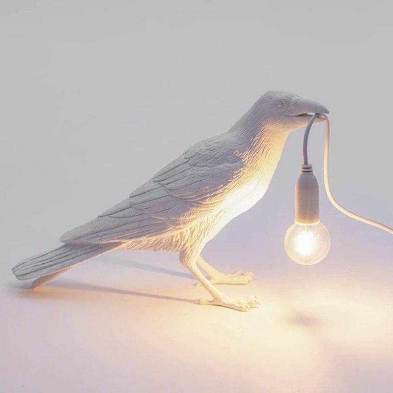 Stolná Lampa Lucky Bird Led Obývacia Izba Deco Spálne Lampy