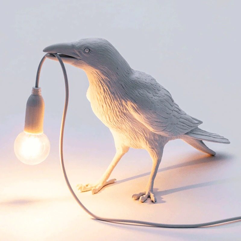 Stolná Lampa Lucky Bird Led Obývacia Izba Deco Spálne Lampy