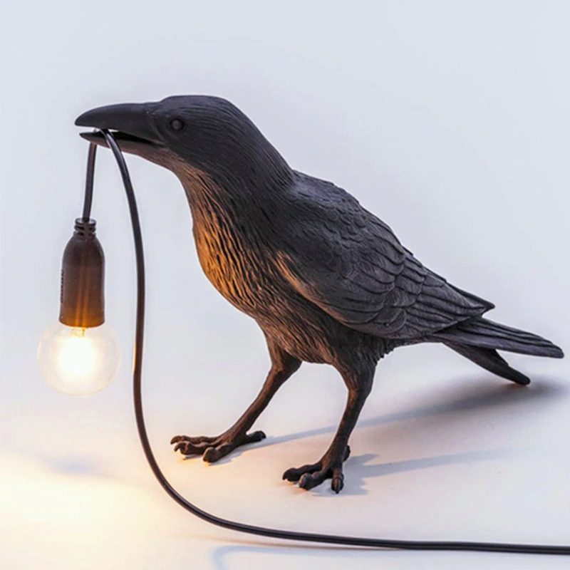 Stolná Lampa Lucky Bird Led Obývacia Izba Deco Spálne Lampy