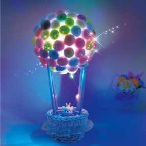 Urob Si Sám Svetelné Guľôčkové Viazanie Teplovzdušný Balón Žiariaci Ornament Na Stôl Nočné Svetlo