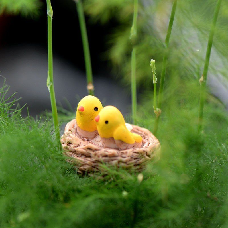 Urob Si Sám Živica Pre Vtáčie Hniezdo Malá Ozdoba Z Machu Mikro Bytové Zariadenie Domov Dekorácia Sukulentných Rastlín