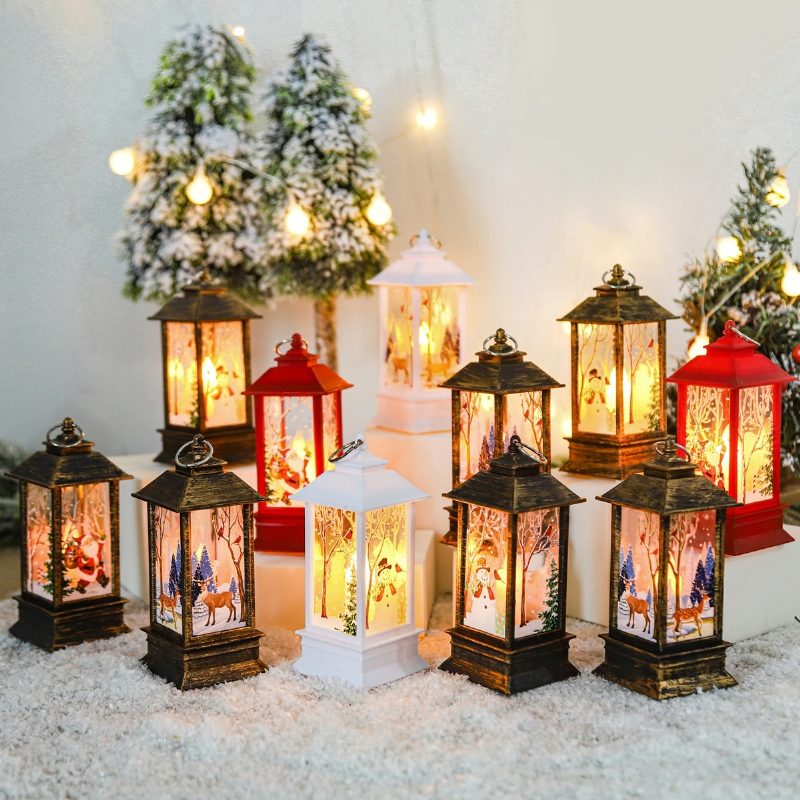 Vianočná Lampa Svetlo Veselé Vianočné Ozdoby Pre Domácnosť