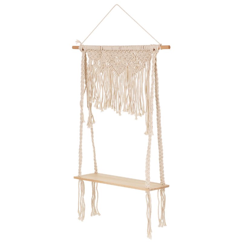 Woven Macrame Boho Plant Hanger Holder Tapestry Nástenné Umenie Pre Domáce Úložné Dekorácie