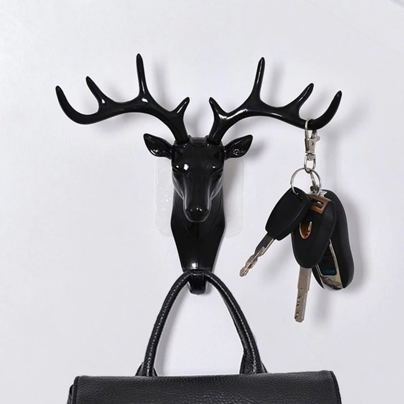 Závesný Háčik Vintage Deer Head Keys Dáždnik Bunda Šatka Vešiak