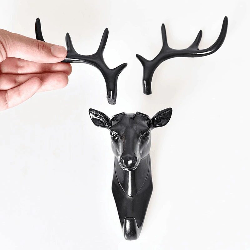 Závesný Háčik Vintage Deer Head Keys Dáždnik Bunda Šatka Vešiak