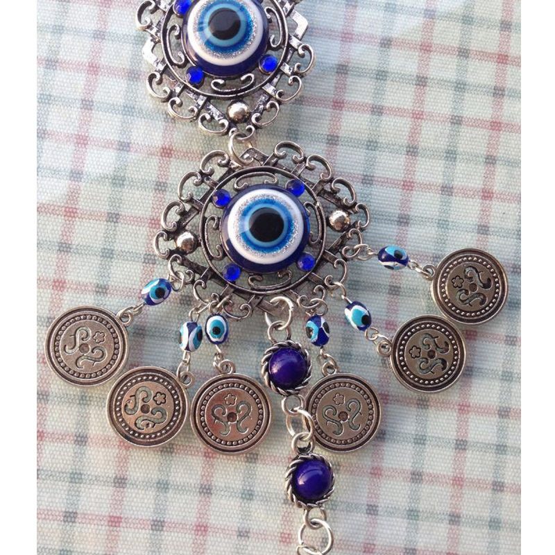 Závesný Prívesok Turecké Grécke Modré Sklo Evil Eye Lucky Eye Charm