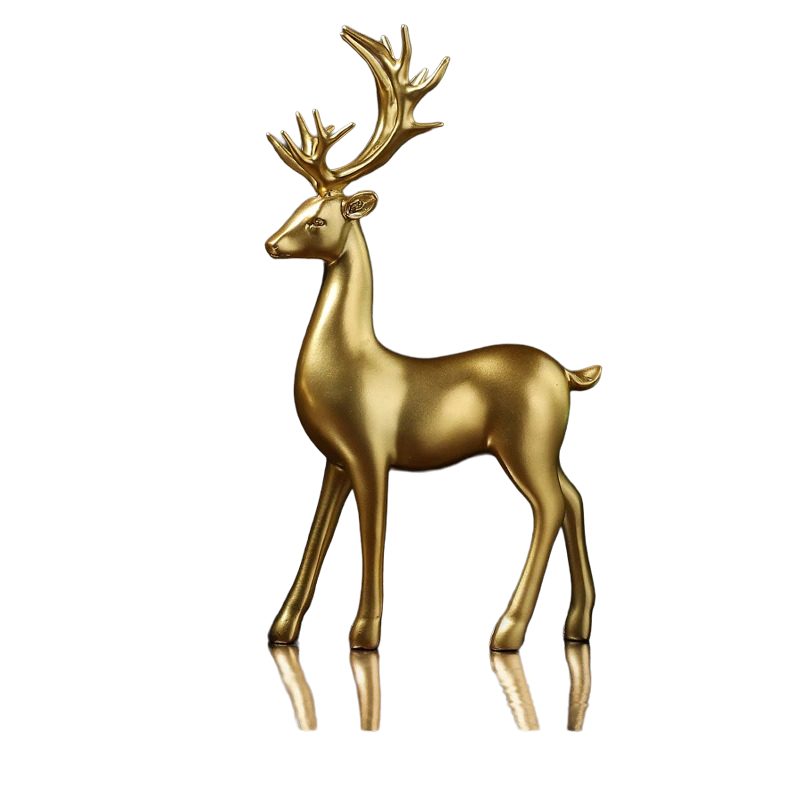 Živica Deer Golden Bull Figúrky Home Decor