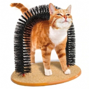 Hračka S Masážnou Kefou Cat Arch Self Grooming Cleaner Na Vlasy