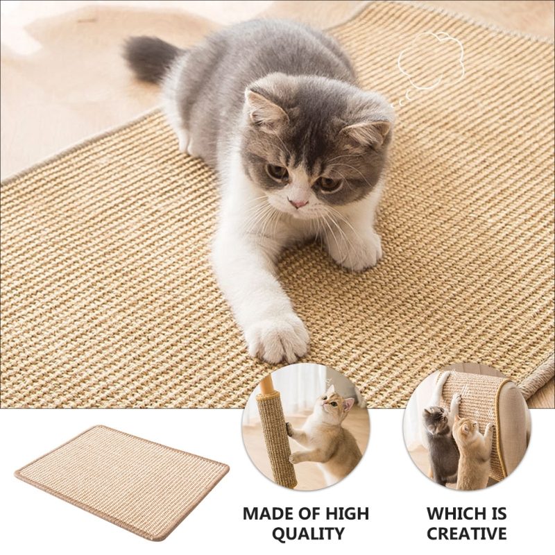 Prírodný Sisal Cat Anti-scratch Mat Protector Na Nábytok