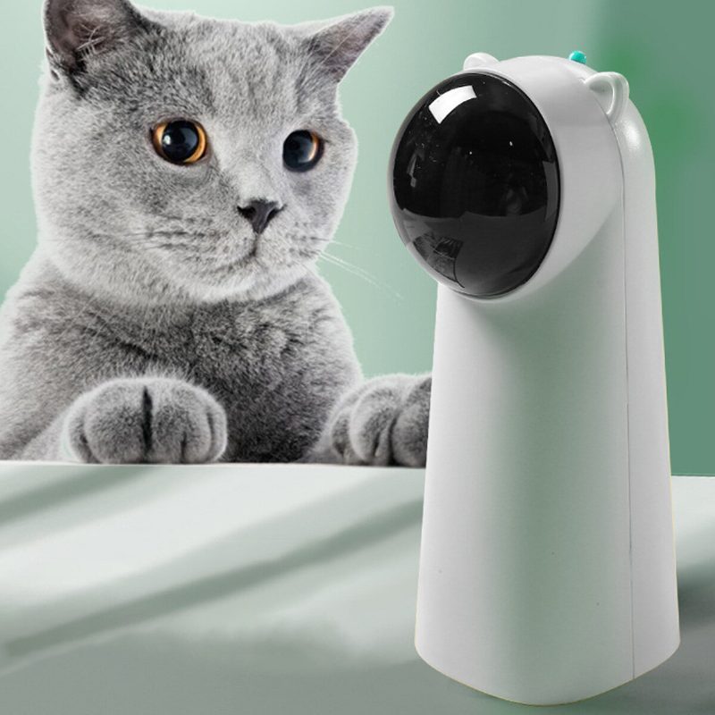 Usb Automatická Hračka Pre Mačky Teaser Interaktívny Inteligentný Škádlení Pet 5-uhlový 2-rýchlostný Led Laser Funny Handheld Mode Elektronické Zvieratko