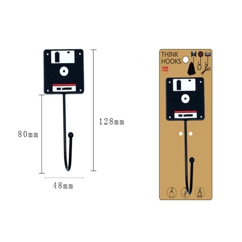 4 Ks/3 Ks/2 Ks/1 Ks Retro Štýl Magnetofónové Platne Vintage Nástenný Háčik Na Dvierka Na Odevy Kabát Taška Na Čiapky Vešiak Do Vane